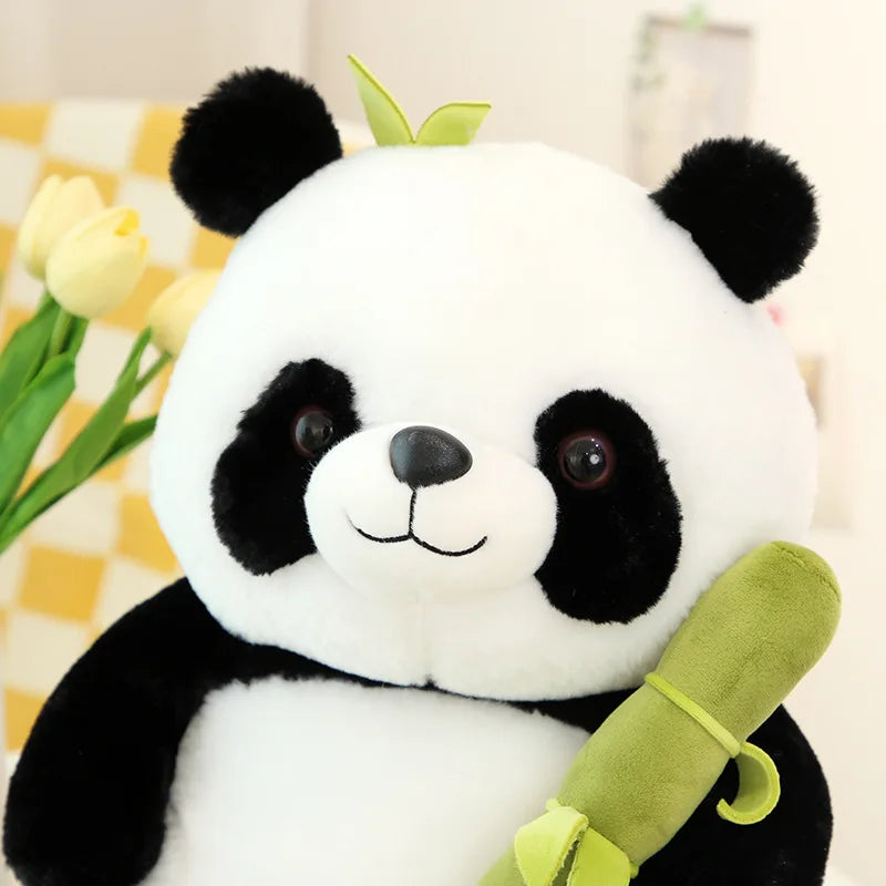 Kawaii Bamboo Panda Doll Plush Dolls Toy Soft Stuffed Plush Plushie Pillow Toys for Girls Girlfriend Chidren Gifts Halloween