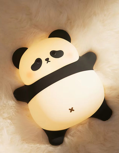 Load image into Gallery viewer, Panda LED Night Light Cute Silicone Night Light USB Rechargeable Touch Night Lamp Bedroom Timing Lamp Decoration Children&#39;S Gift
