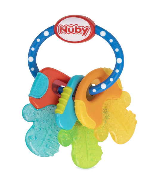 Load image into Gallery viewer, Icybite Textured and Soothing Teether for Baby, Multicolor Keys
