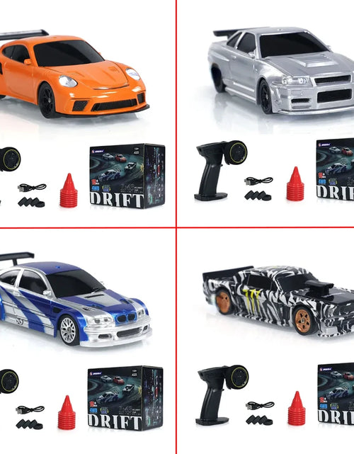 Load image into Gallery viewer, 2.4G RC Drift Car 1/43 4WD Remote Control Car High Speed Four Wheel Drive Radio Controlled Mini Racing Car Model Boy Toy Gift
