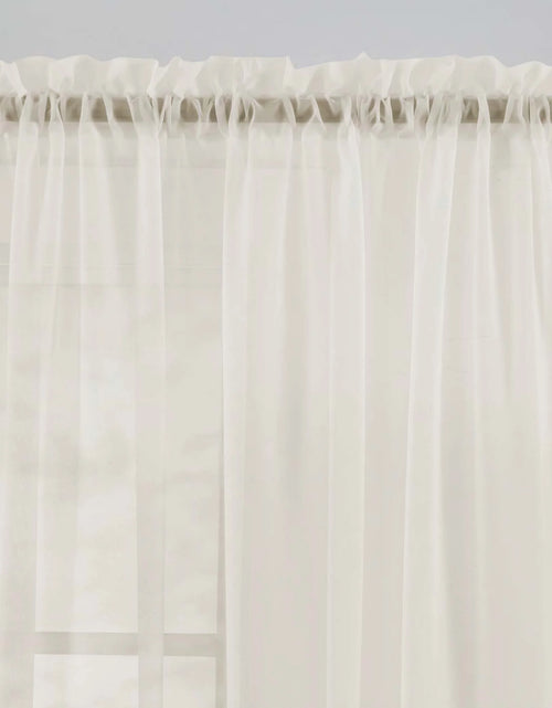 Load image into Gallery viewer, Sheer Voile Single Curtain Panel 59&quot;X63&quot; Ivory
