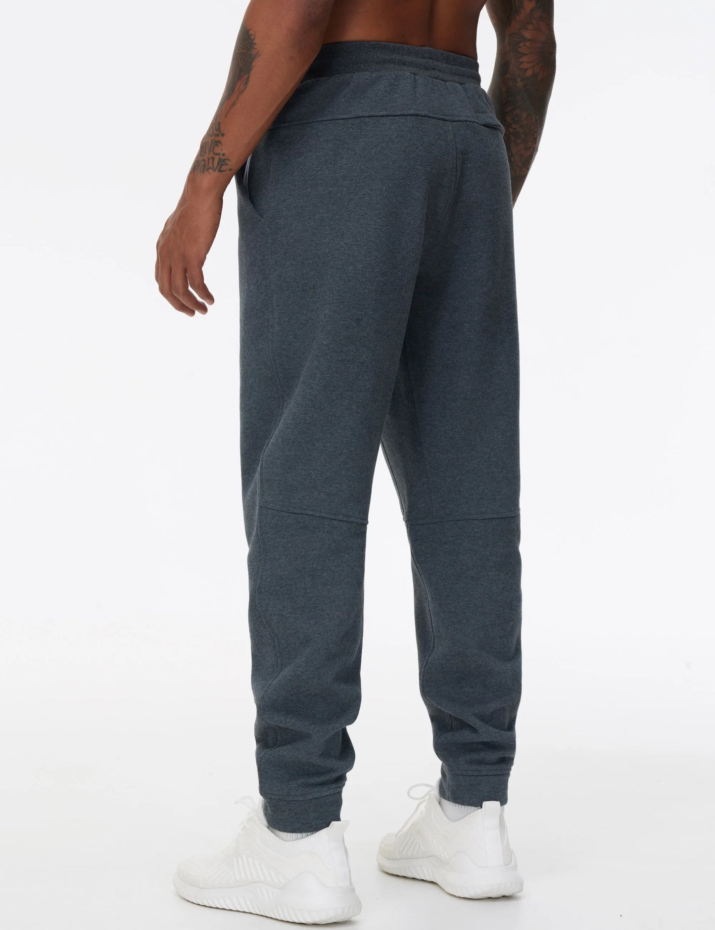 THE GYM PEOPLE Men's Fleece Workout Sweatpants Drawstring Tapered Running Lounge Jogger Pants with Pockets