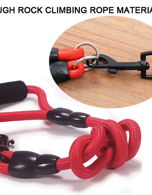 Load image into Gallery viewer, Pet Dog Leash Nylon Rope Double Dual Two Heads Dogs Leash 2 Way Coupler Walk Two and More Dogs Collars Harness Leads Dog Leashes
