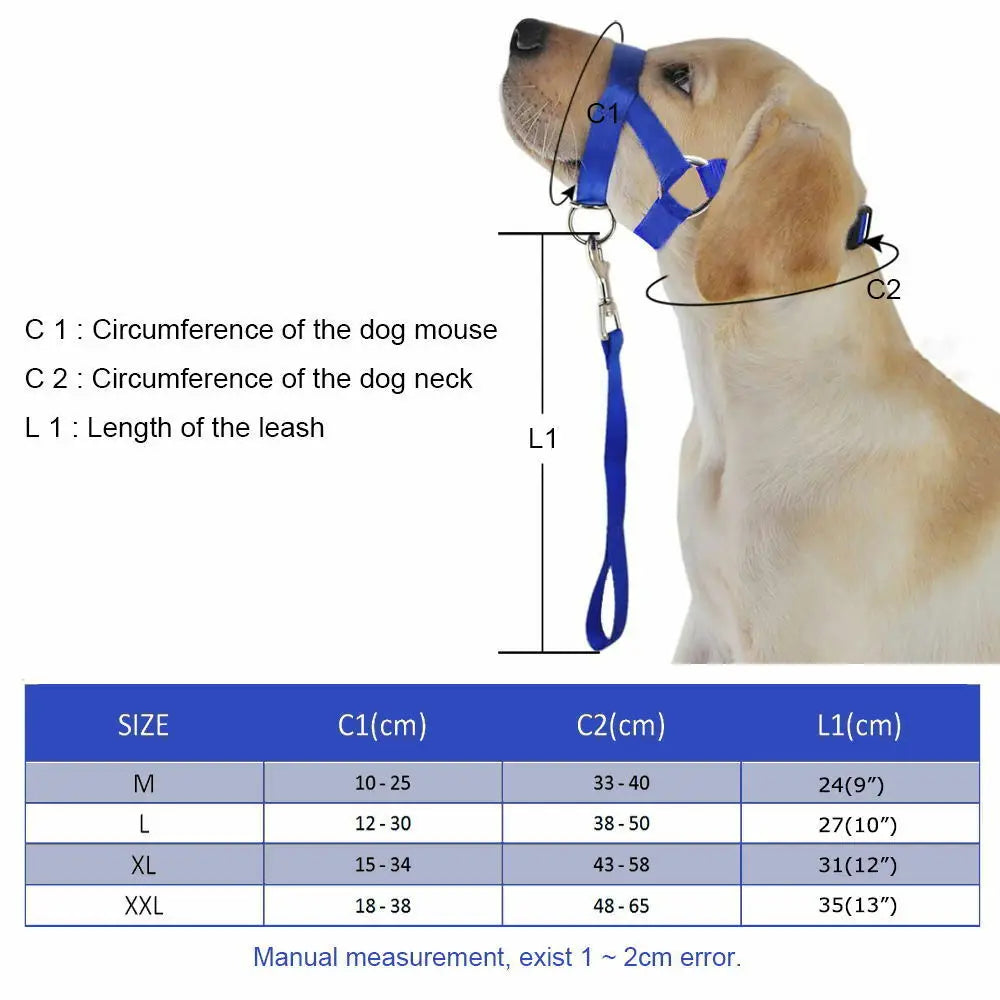 Creative Dog Halter Halti Training Head Collar Gentle Leader Harness Nylon Breakaway All Seasons Usefull Harnesses Lead hot