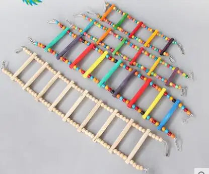 Load image into Gallery viewer, Bird Toys Parrot Toys Natural Toys Bird Cage Accessories Ladders Colored Small Ladders Climbing Ladders
