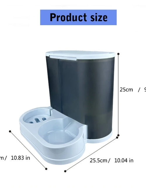 Load image into Gallery viewer, Large Capacity Pet Feeders with Water Dispenser Small Dog Cats Bowl Automatic Water Dispenser Watering Feeding Supply M68E
