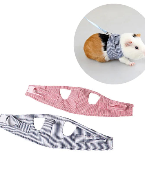 Load image into Gallery viewer, S/L Small Pets Chest Strap Hamster Outdoor Traction Rope Adjustable Harness Leash Vest for Rabbit Hedgehog Chinchilla Guinea Pig
