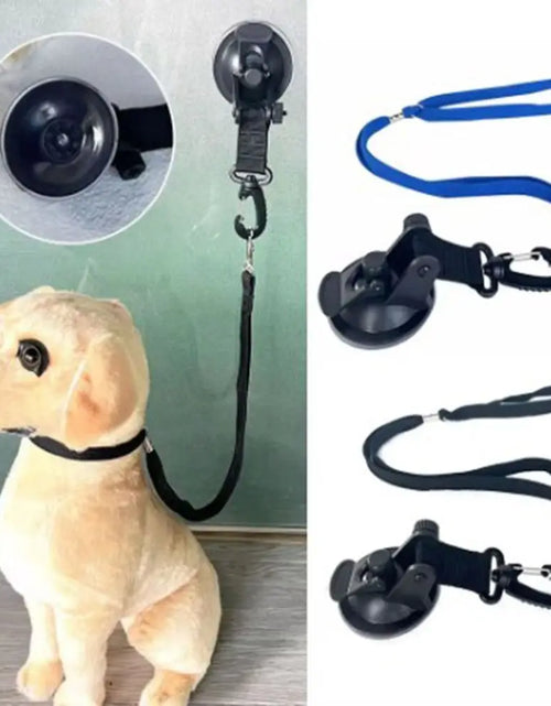 Load image into Gallery viewer, Adjustable Collar Dog Bathing Fixer with Buckle Tether Pet Grooming Restraint Leash Strong Suction Cup Harness Dog Table Sling
