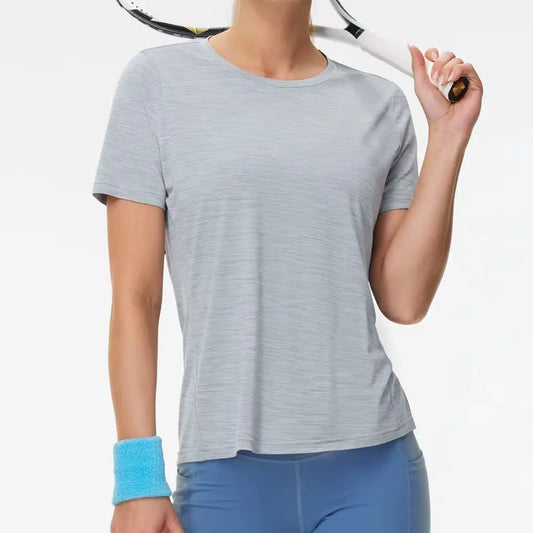 THE GYM PEOPLE Womens Short Sleeve Workout T-Shirts Stretchy Lightweight Crewneck Athletic Running Lounge Tee Tops