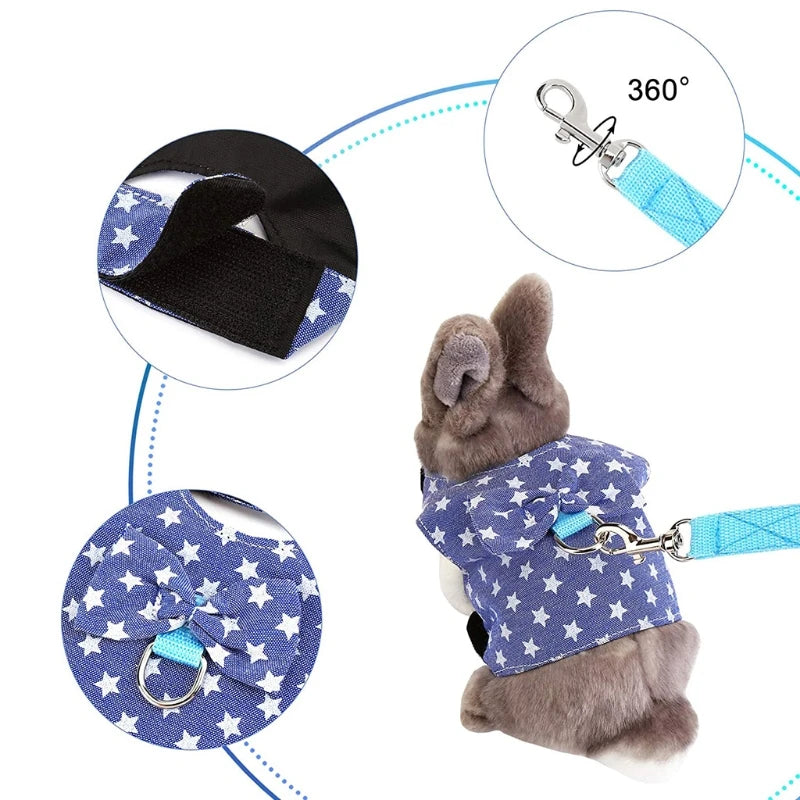 Bunny Harness and Leash Rabbit Vest for Guinea Pig Ferret Chinchilla Hamster  Lovely Costume 3 Sizes  Colors B03E