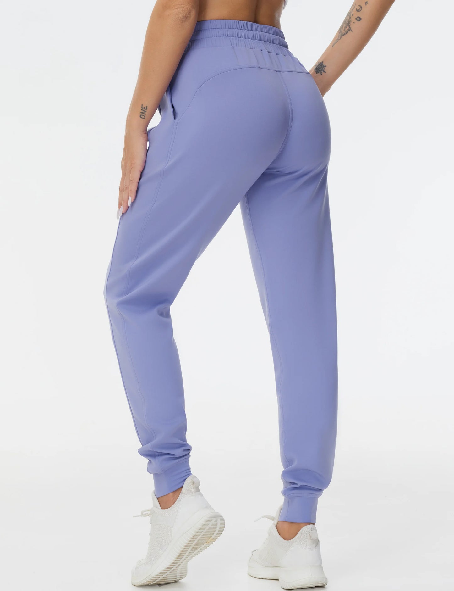 THE GYM PEOPLE Women's Workout Joggers Leggings Drawstring Running Lounge Sweatpants Tapered Pants with Pockets