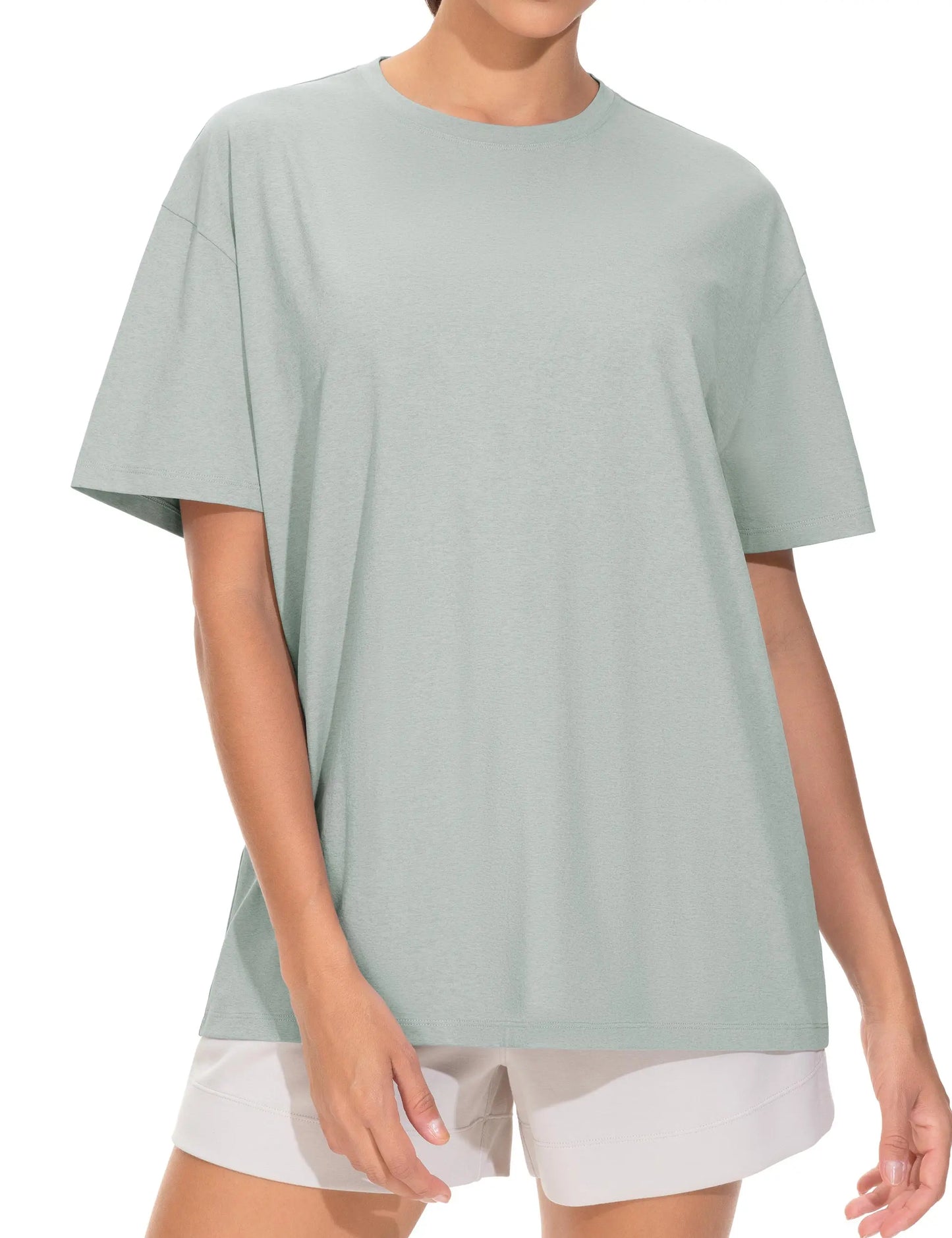 THE GYM PEOPLE Women's Oversized T Shirts Summer Casual Short Sleeve Tops Crewneck Loose Workout Basic Tees