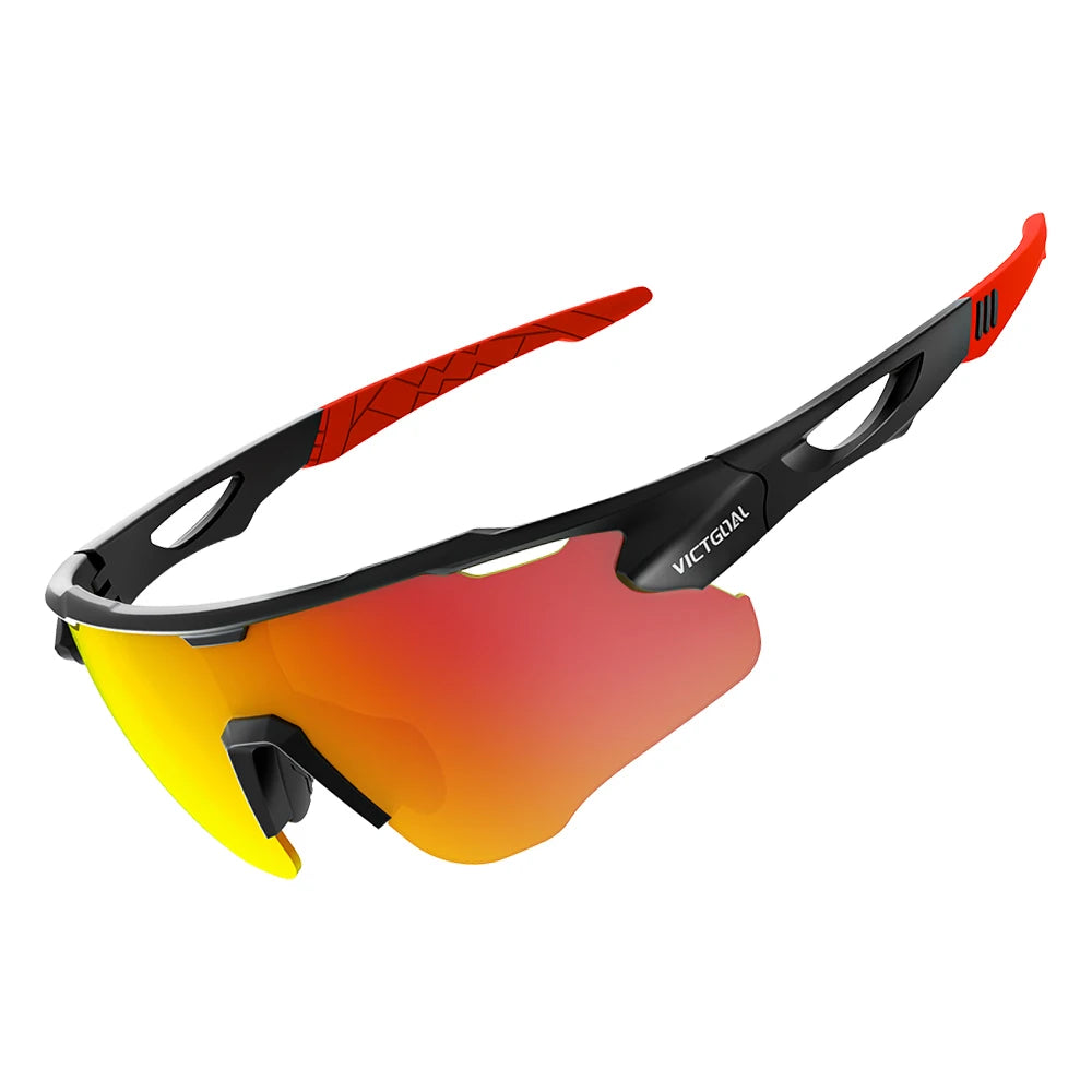 VICTGOAL Outdoor Sports Polarized Sunglasses for Men Women UV400 Protection Mountain Bike Glasses Running Climbing Cycling Polarized Glasses
