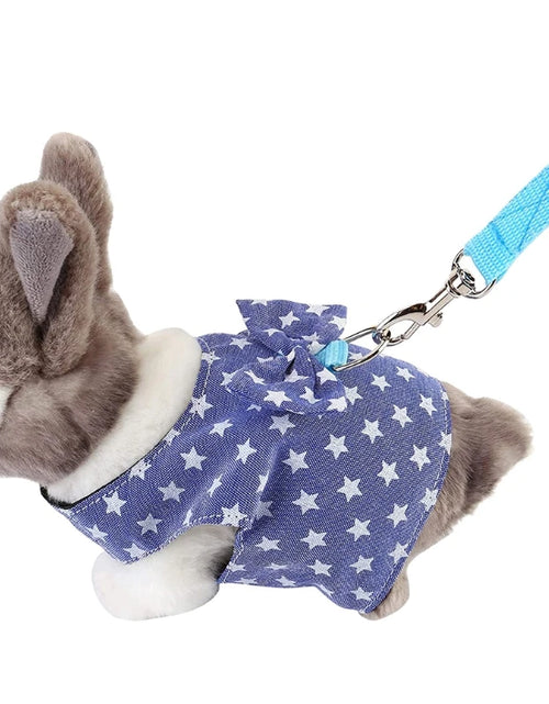 Load image into Gallery viewer, Bunny Harness and Leash Rabbit Vest for Guinea Pig Ferret Chinchilla Hamster  Lovely Costume 3 Sizes  Colors B03E
