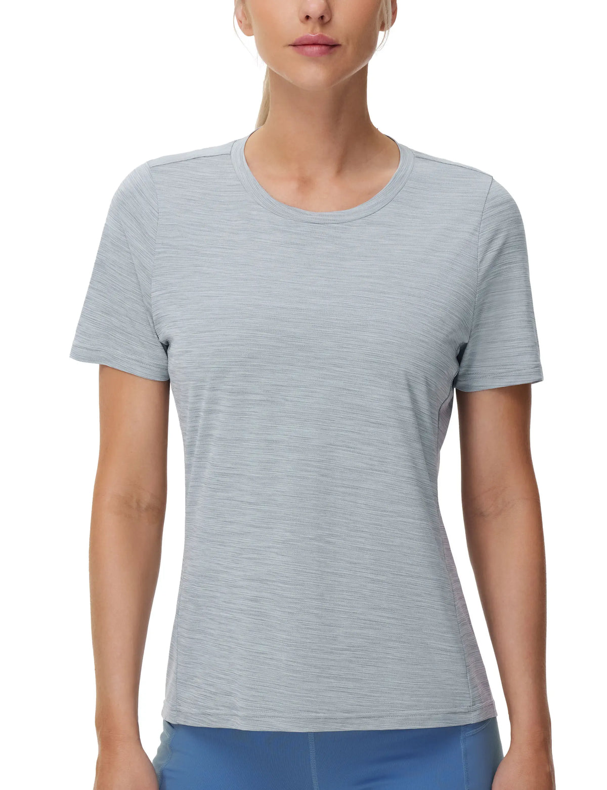 THE GYM PEOPLE Womens Short Sleeve Workout T-Shirts Stretchy Lightweight Crewneck Athletic Running Lounge Tee Tops