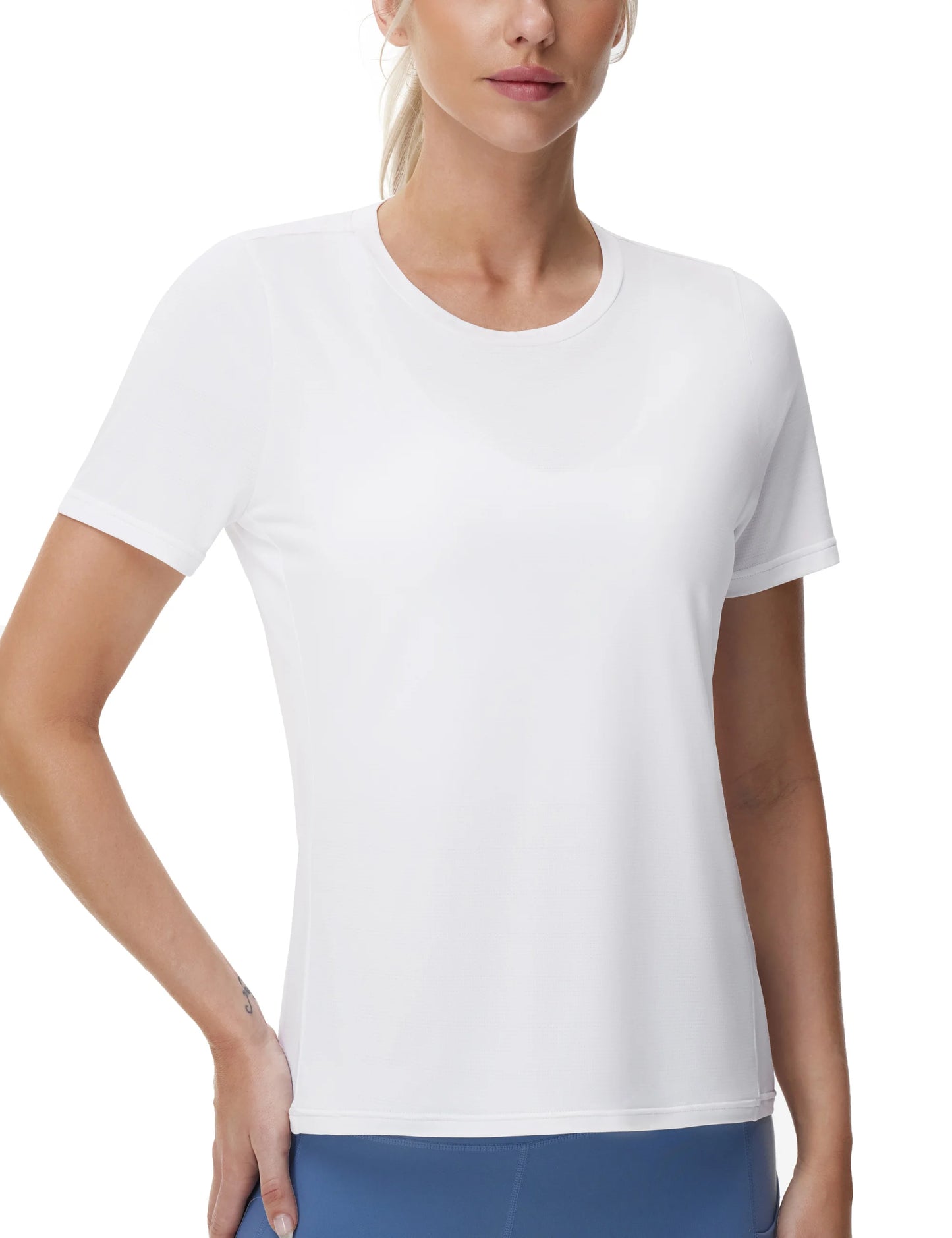 THE GYM PEOPLE Womens Short Sleeve Workout T-Shirts Stretchy Lightweight Crewneck Athletic Running Lounge Tee Tops