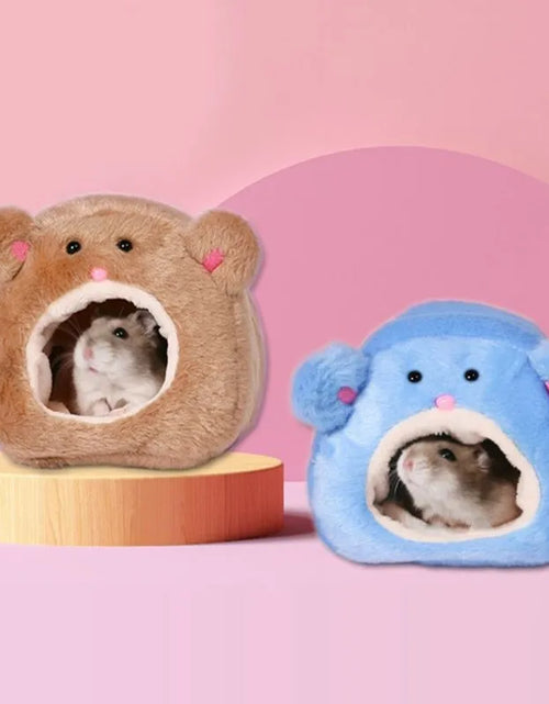 Load image into Gallery viewer, Hamster Soft Warm Bed Rat Hammock Pig Squirrel Winter Pet Toy Hamster Cage House Hanging Nest+Mat House Bed Animal Mice Rat Nest
