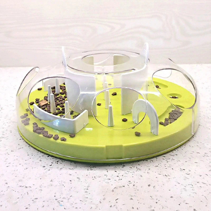 Pet Dog Cat Food Slow Feeder New Puzzle Interactive Toy Anti Slip Maze Bowl Puppy Pets Interactive Puzzle Slow Feeder