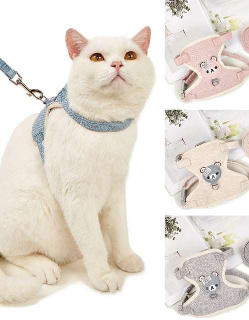 Load image into Gallery viewer, Cute Dog Strap Leash Small Pet Cat Bunny Collar Chest Strap Dog Rope Maltese Chihuahua Puppy Leash Ultra Small Pet Harness New
