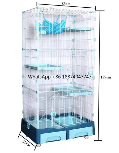 Load image into Gallery viewer, Dog cat cages enclosures Manufacture outdoor pet carriers folding cat cage layer cage for sale metal
