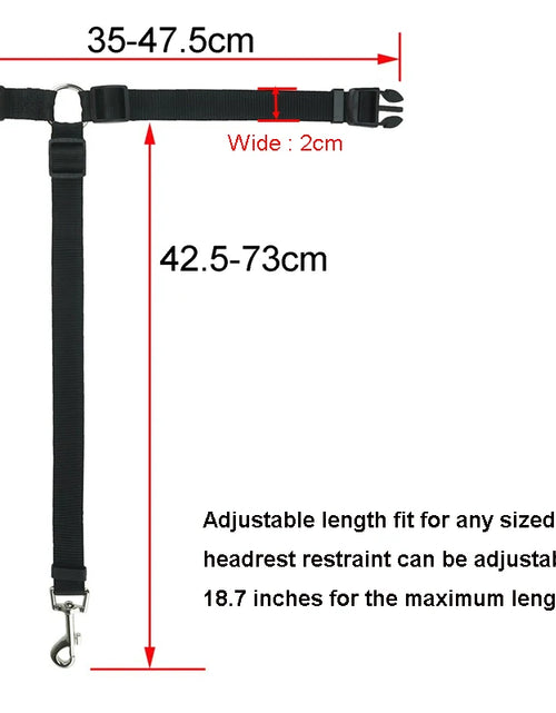 Load image into Gallery viewer, Nylon Safety Belt for Dogs Solid Color Pet Car Seat Belt Two-in-one Leash Adjustable Dog Harness Collar Products Pet Accessories
