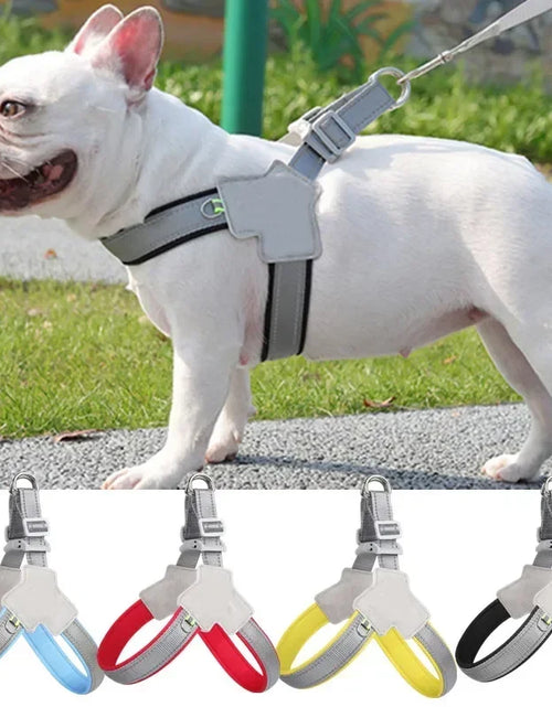 Load image into Gallery viewer, S Bulldog Reflective Harness Saddle Chest Style French Harnesses Collar Breathable Pet Strap Dog Puppy Small Medium For
