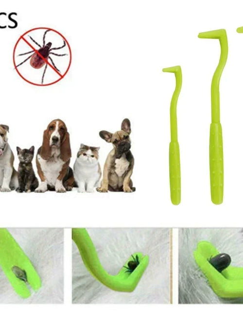 Load image into Gallery viewer, 3PCS/SET Pet Flea Removal Tool Kit Plastic Scratching Hook Remover Pet Cat Dog Grooming Supplies Tick Removal Tool Tweezers Clip
