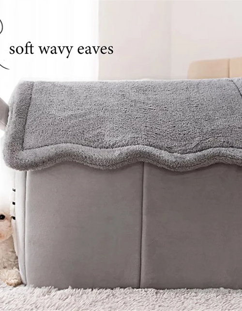 Load image into Gallery viewer, Cat/Dog Bed Removableand Washable Foldable Pet Sleepping Bed Cat House Kennel for Dog House Indoor Cat Nest S
