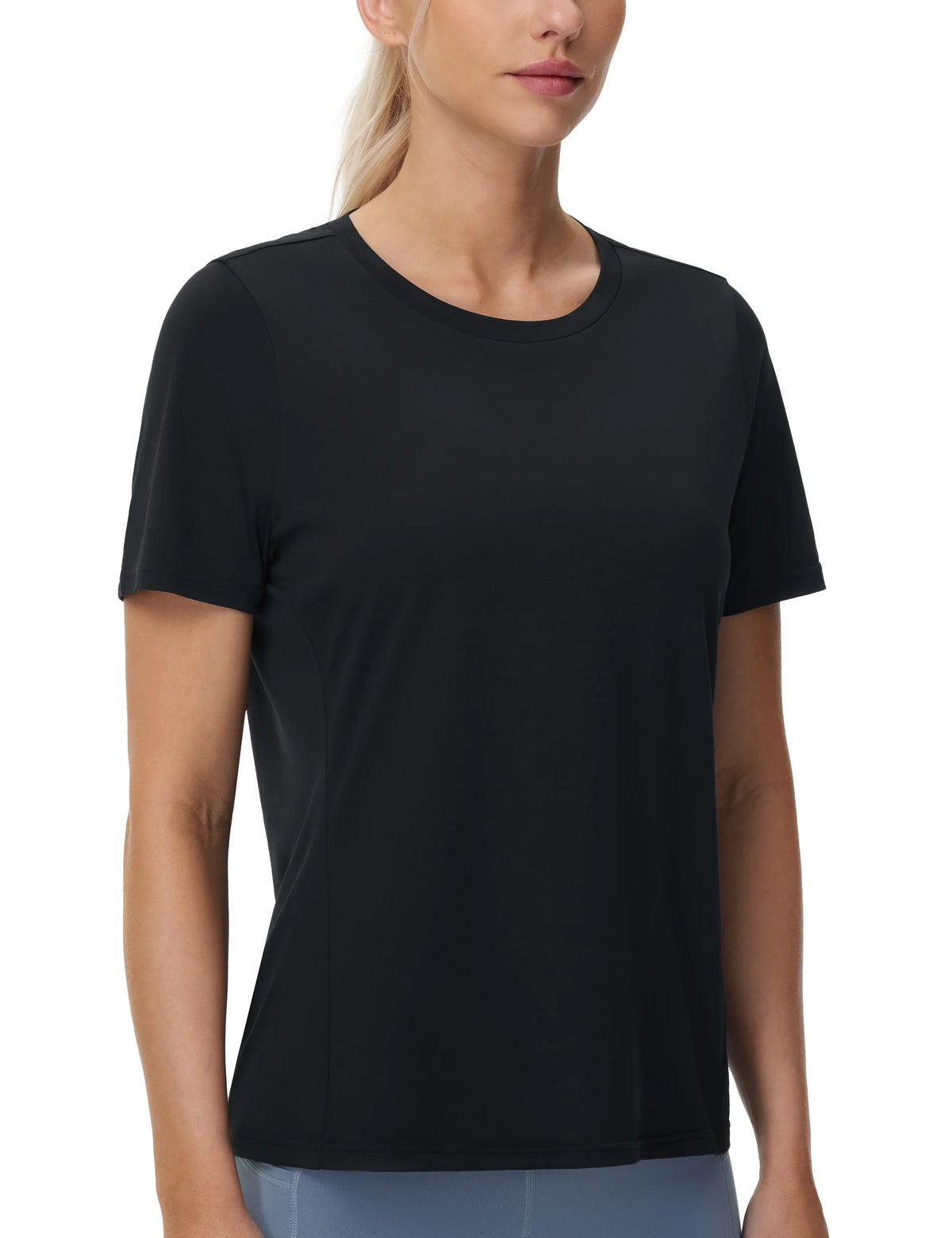THE GYM PEOPLE Womens Short Sleeve Workout T-Shirts Stretchy Lightweight Crewneck Athletic Running Lounge Tee Tops