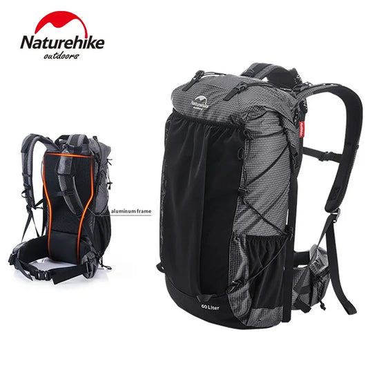 Naturehike Rock Outdoor Bags 40L 60L Travel Backpacks Large Capacity 60+5L Camping Hiking Packs Hiking Bag With Rain Cover