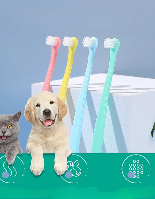 Load image into Gallery viewer, Dog Toothbrush Dog Teeth Cleaning Small Head Brush for Dogs Teeth Mouth Cleaning Tools Pet Grooming Cat Toothbrush Pet Products
