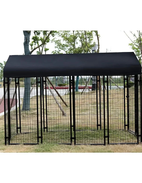 Load image into Gallery viewer, Dog Large Black Pet Welded Rectangular Outdoor Wire Crate Kennel for Cat House for Dogs 102 X 48 X 72 Inches Freight Free Home
