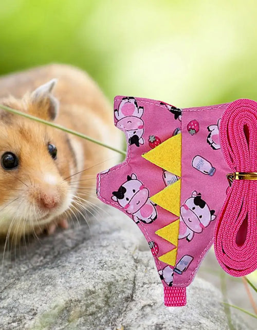 Load image into Gallery viewer, Cute Adjustable Guinea Pig Hamster Rat Rabbit Vest Clothes Cross-dressing Casual Wear Small Pet Harness Outdoor Walking
