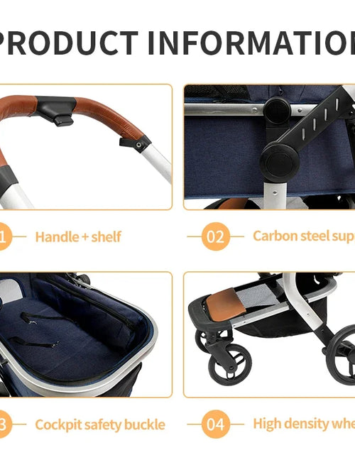 Load image into Gallery viewer, Manufacture Pet Stroller Folding Outdoor Carrier Dog Cat Travel Stroller Cart
