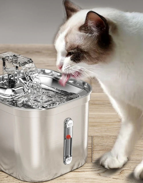 Load image into Gallery viewer, 2.20L Automatic Cats Water Fountain Quiet Watering Feeding Bowl Pet Fountain Dog Supplies Cats Drinking Fountain Low Noise
