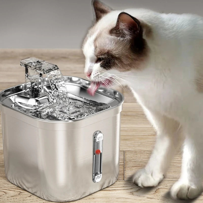 2.20L Automatic Cats Water Fountain Quiet Watering Feeding Bowl Pet Fountain Dog Supplies Cats Drinking Fountain Low Noise