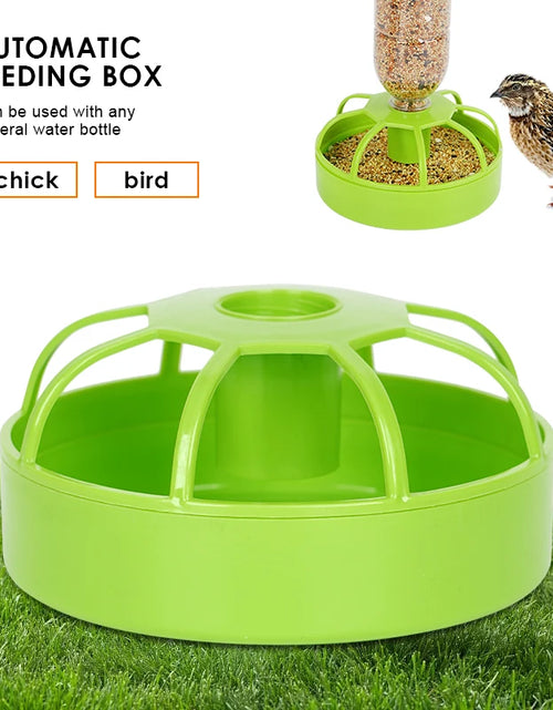 Load image into Gallery viewer, Bird Feeder Automatic Watering Dual Purpose Eight Grid Large Capacity Convenient Chicken Bird Parrot Feeding Box Pet Supplies
