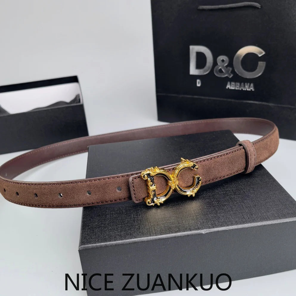 Women's Genuine Leather Belt, 2026 Summer New Style Women's Belt, Italian High-end Brand Women's Belt, Fashionable and Versatile Letter Design, Decorative Denim Belt, Versatile Casual and Business Belt. Suitable for Pairing w