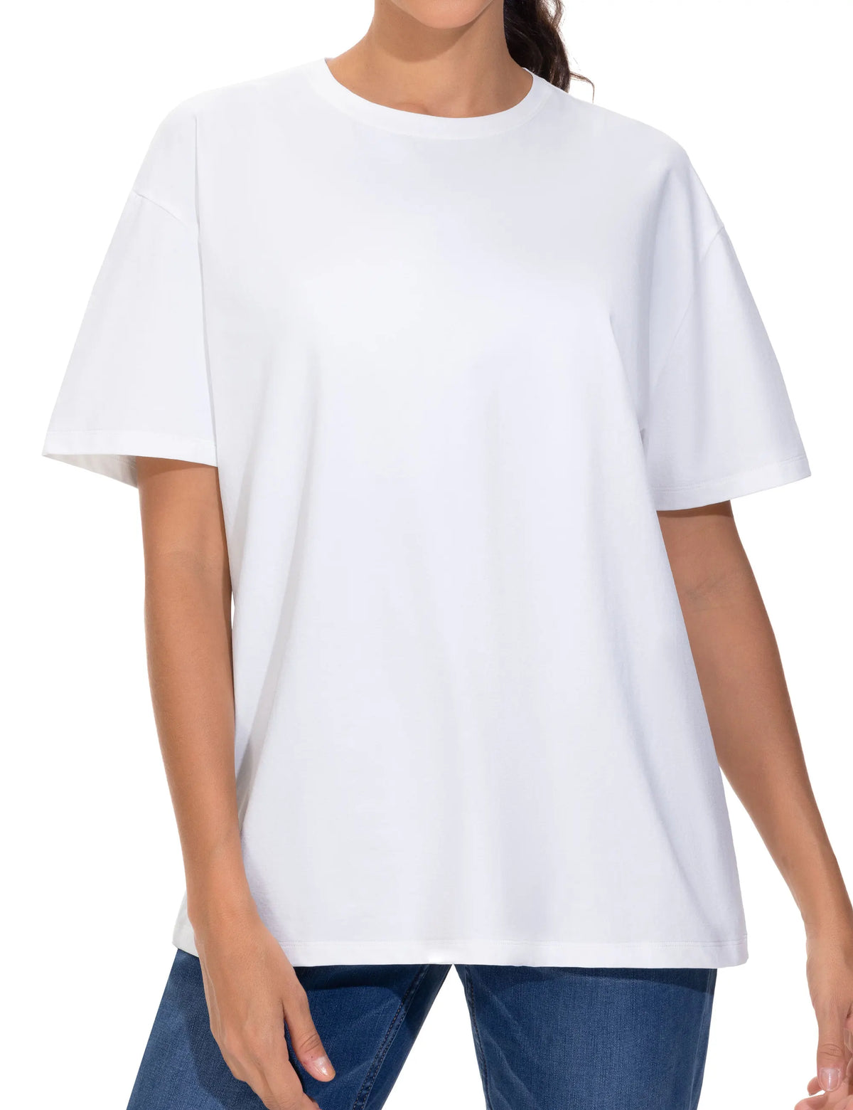 THE GYM PEOPLE Women's Oversized T Shirts Summer Casual Short Sleeve Tops Crewneck Loose Workout Basic Tees