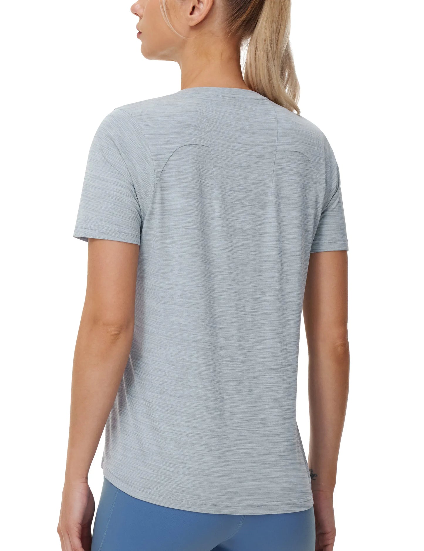 THE GYM PEOPLE Womens Short Sleeve Workout T-Shirts Stretchy Lightweight Crewneck Athletic Running Lounge Tee Tops
