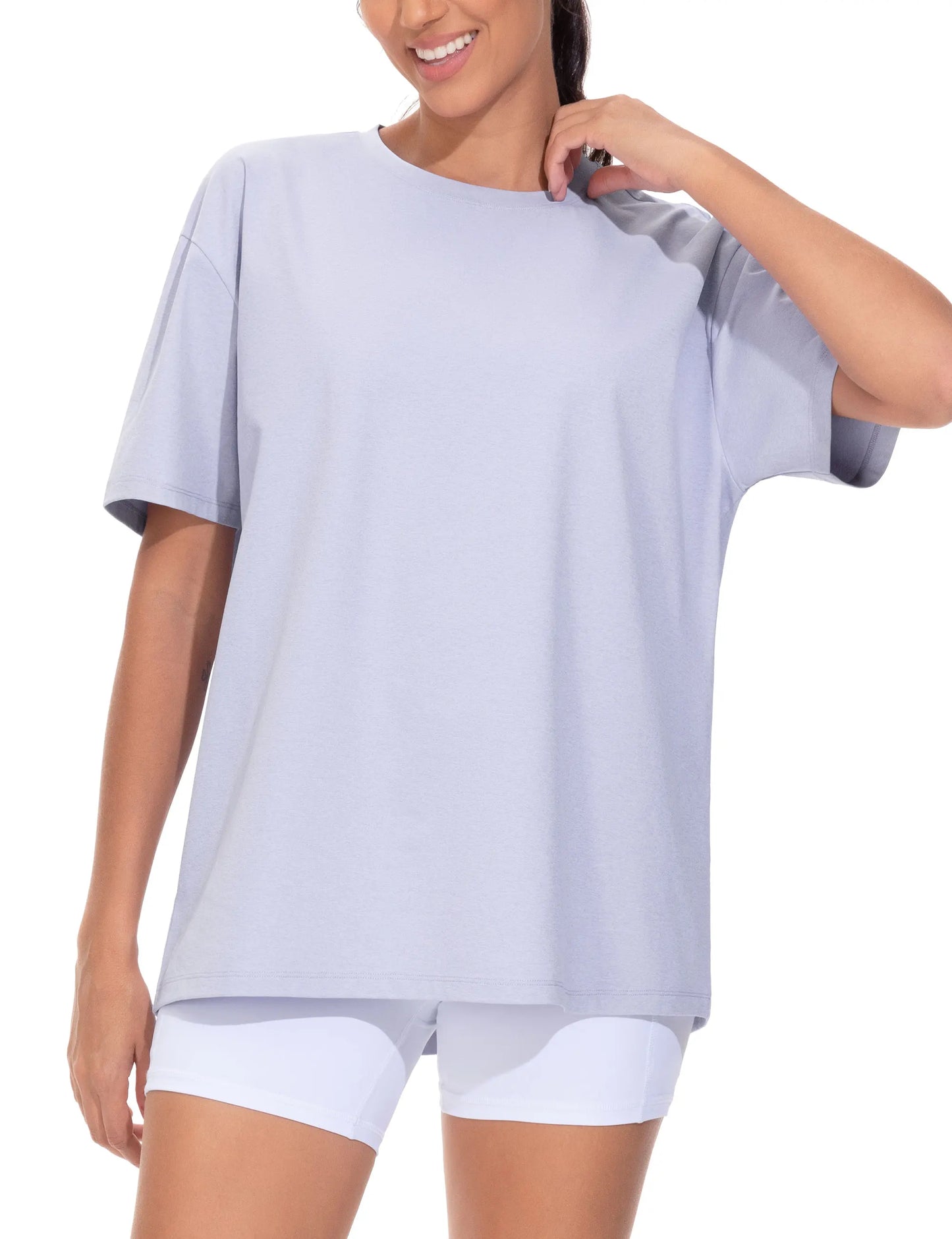THE GYM PEOPLE Women's Oversized T Shirts Summer Casual Short Sleeve Tops Crewneck Loose Workout Basic Tees