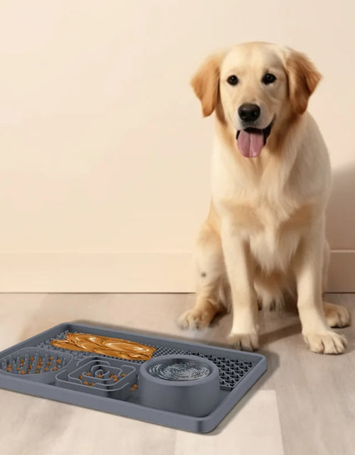 Load image into Gallery viewer, Slow Feeder Bowl Lick Mat for Dog, Silicone Interactive Pet Food Mat, Feeding Licking Pad for Dog and Cat, Healthy Eating Puzzle
