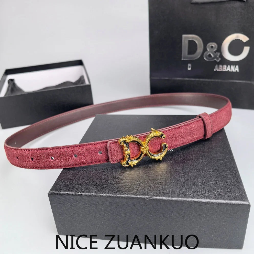 Women's Genuine Leather Belt, 2026 Summer New Style Women's Belt, Italian High-end Brand Women's Belt, Fashionable and Versatile Letter Design, Decorative Denim Belt, Versatile Casual and Business Belt. Suitable for Pairing w