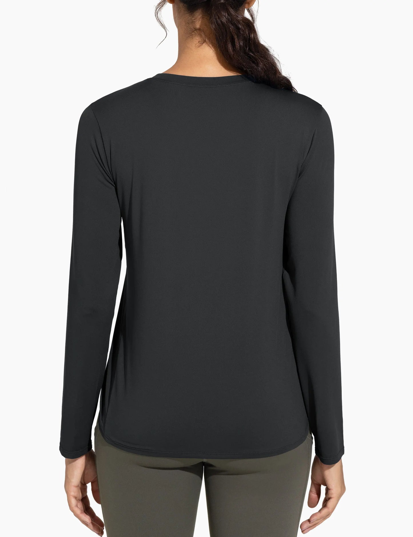 THE GYM PEOPLE Women's Ultra Soft Long Sleeve Workout Shirts Basic Crewneck Athletic Running Tops