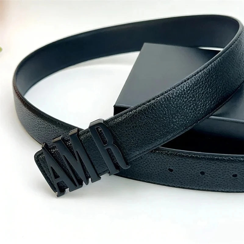 Men's Genuine Leather Belt, A Stylish and Luxurious Brand American Men's Belt, Suitable for Both Business Suits and Fashionable Jeans, and Can Also Be Used As A Leather Belt for Casual Pants. The Style Is Unique and Fashionab