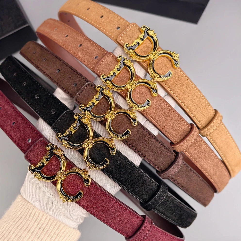 Women's Genuine Leather Belt, 2026 Summer New Style Women's Belt, Italian High-end Brand Women's Belt, Fashionable and Versatile Letter Design, Decorative Denim Belt, Versatile Casual and Business Belt. Suitable for Pairing w