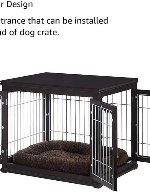 Load image into Gallery viewer, Furniture Style Dog Crate for Medium Dogs, Indoor Aesthetic Puppy Kennel, Modern Decorative Wooden Wire Pet House Dog Cage
