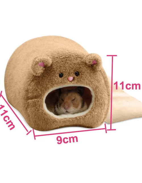 Load image into Gallery viewer, Hamster Soft Warm Bed Rat Hammock Pig Squirrel Winter Pet Toy Hamster Cage House Hanging Nest+Mat House Bed Animal Mice Rat Nest
