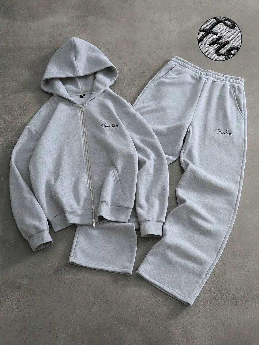 PAVTROS Streetwear Pink Autumn Holiday Set,Cross Full-Print Towel With 3D Embroidery Sweatshirt & Hoodie Set,Outdoor
