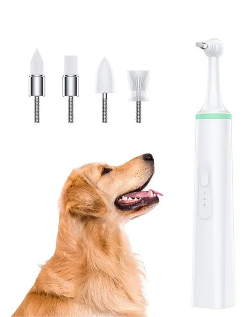 Load image into Gallery viewer, Dog Tartar Cleaner Rechargeable Pet Electric Toothbrush Professional Teeth Polisher Cat Grooming Tools Oral Hygiene Device
